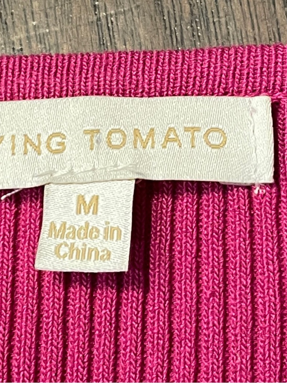 Flying Tomato Knit Holding It Down Sweater Mini Dress Hot Pink Puff Sleeve M - Picture 4 of 9